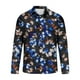 thumbnail image 5 of Blusa y camisa de manga larga con cuello vuelto para hombre, informal, a la moda, con botones, estampado, de poliéster, 5 of 6