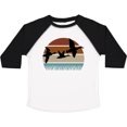 thumbnail image 3 of Inktastic Duck Hunting Retro Sunset Hunter Boys or Girls Toddler T-Shirt, 3 of 5