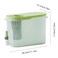 thumbnail image 1 of Hervidor de agua fría de plástico con grifo recipiente para bebidas de gran capacidad (verde) Sywqhk Libre de BPA, 1 of 9