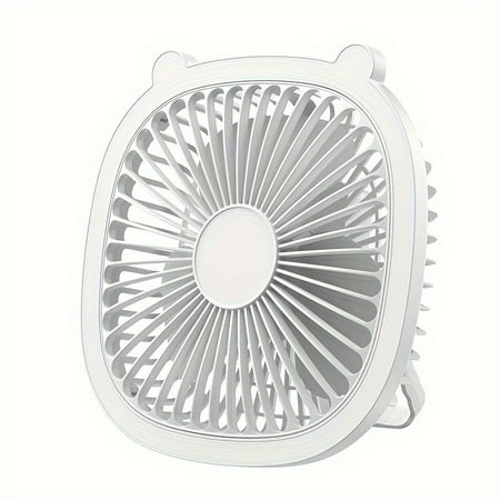 

XGNGAN 1pc Ultra-Quiet Portable Mini Fan - LED Light 3-Speed Rechargeable & Durable - Versatile Mount for Office Best Gift for Friends on Birthdays & Holidays