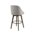 thumbnail image 4 of Pearce Bar Stool with Swivel Seat, INCLAKE Counter Height Swivel Barstool,42.5"Seat Height Upholstered Bar Stool-Gray, 4 of 7
