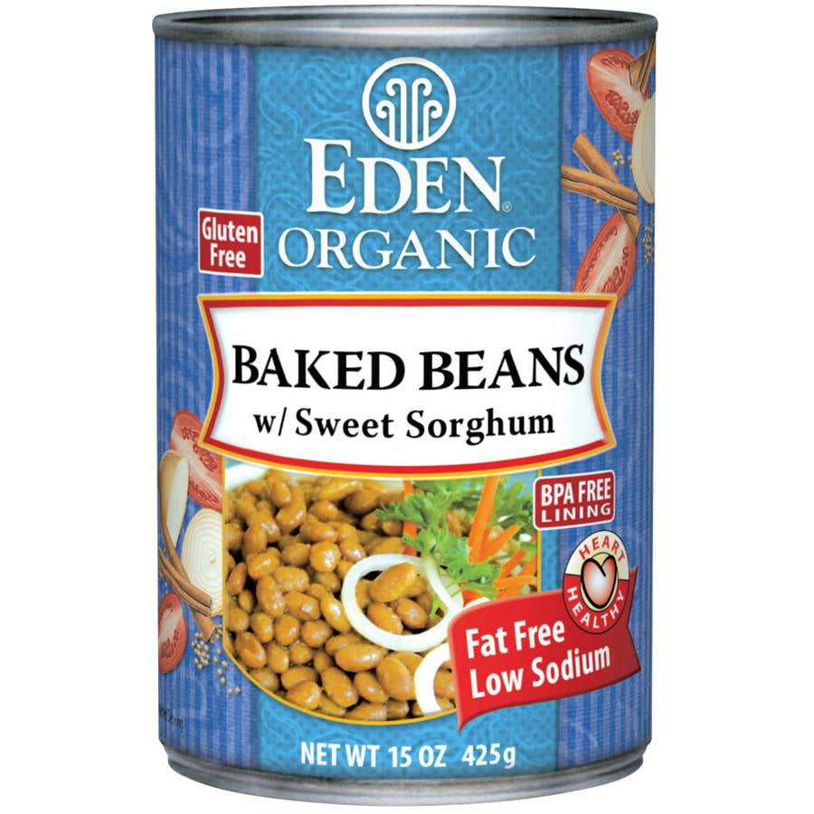 Eden Baked Beans (navy) w Sorghum, Organic, 15 Ounce (Pack of 6) by