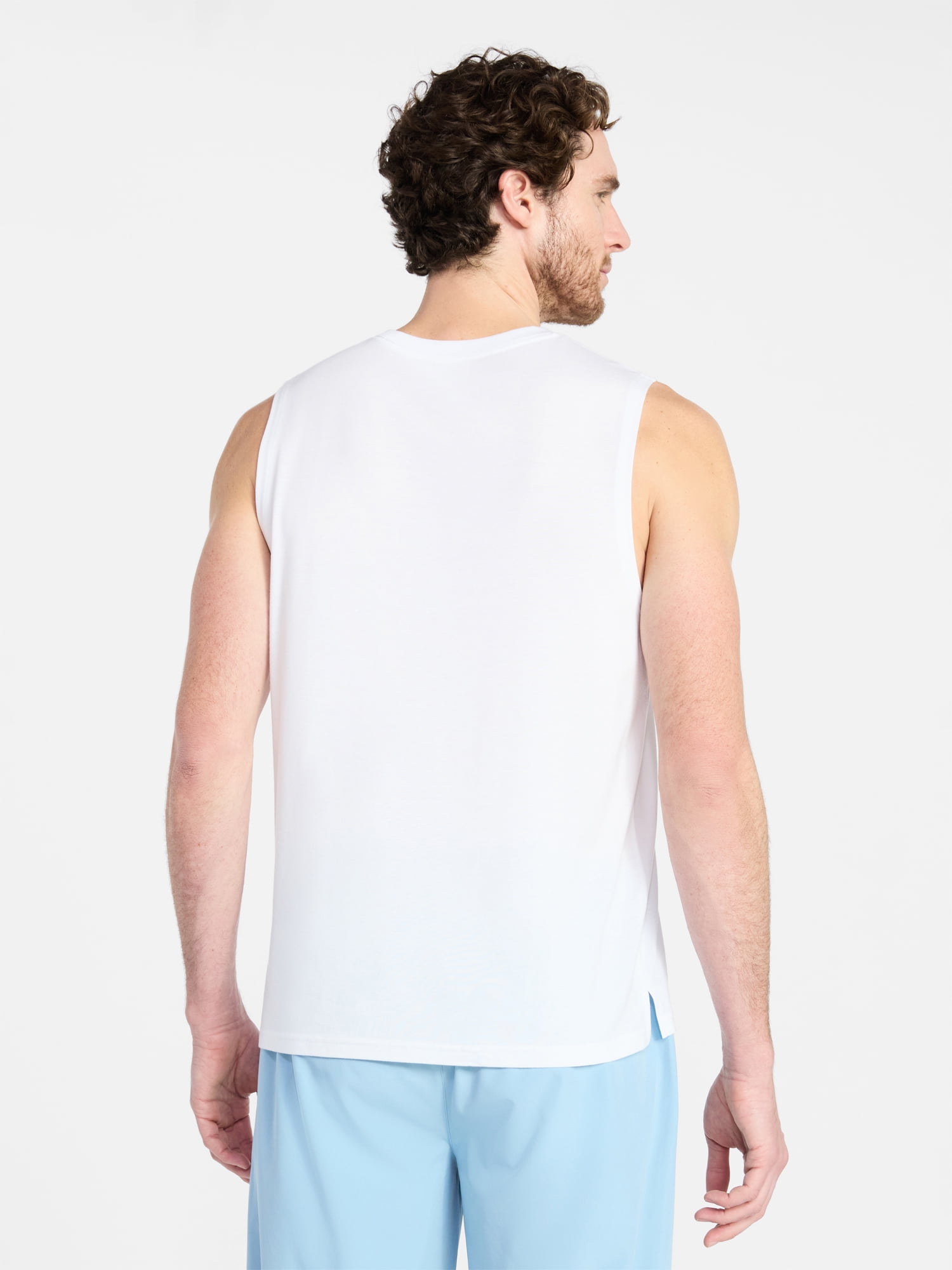 Athletic Works Men's and Men's Big & Tall Tri-Blend Muscle Tee, Sizes XS-4XLT