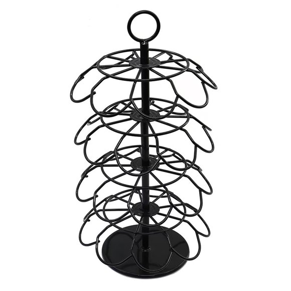 Cápsula De Café Soporte De 36 Piezas Estante De Exhibición De Cápsulas De 4 Capas Almacenamiento De Cápsulas De Café Giratorio Con Cascada 9 Ranuras Para Almacenamiento De Cápsulas De Café Scienceny HA014603-00