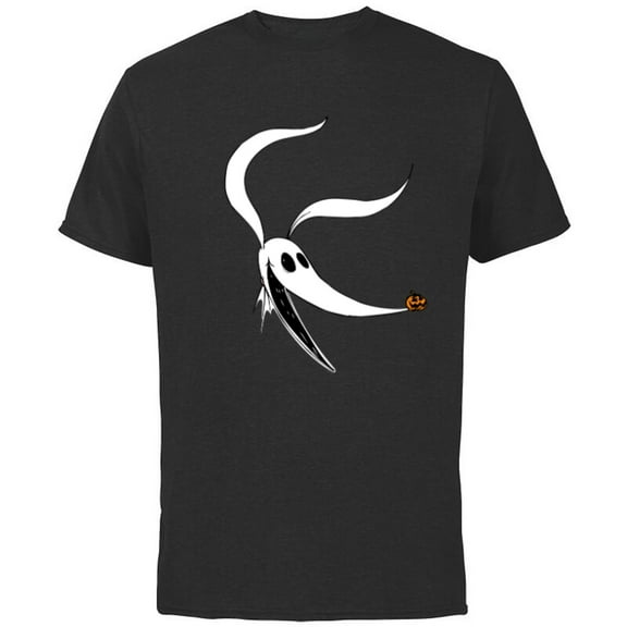 Disney The Nightmare Before Christmas Zero Dog Big Face - Short Sleeve Cotton T-Shirt for Adults - Customized-Black