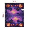 thumbnail image 4 of Halloween Castle Evil Pumpkin Purple Spooky Mailbox Cover,Magnetic 21x25.5 Inch Mailboxwrap Water Proof Reusable Halloween Box Wraps for Garden Outdoor Decorative, 4 of 4