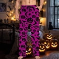 thumbnail image 6 of Yuncity Halloween Pajama Pants Men Casual Sleep With Drawstring Pockets Comfortable Relaxed Fit Stretchy Soft Mens Pj Pants L, 6 of 6