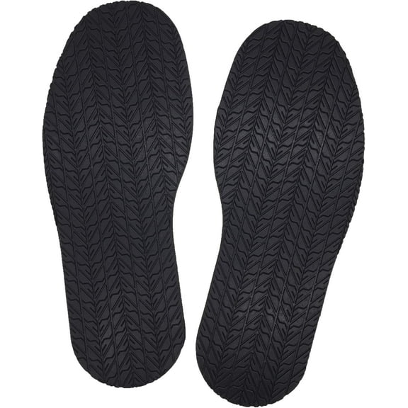 QIANJIA Shoe Replacement Rubber Full Out Sole,4mm Thickness, one Pair (Black)
