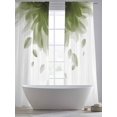 thumbnail image 5 of Modern Sage Green Sheer Curtains 96 Inch Length 2 Panels Set, Gradient Floral Abstract Bohemian White Voile Window Treatment Semi Sheer Long Curtains Drapes for Bedroom/Living Room/Kitchen 52"x96"x2, 5 of 7