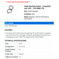 thumbnail image 2 of Intake Manifold Gasket - Compatible with 1993 - 1995 BMW 318i 1994, 2 of 2
