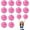 Mixed Pink, variant on 12 PCS pom poms Cheerleading,13.8inch Sports Team Spirits Cheering Squad Dance Training with Finger Rings