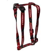 Arizona Football Cardinals Extra Small XS 5/8 Inch Wide Adjustable Dog Harness 8" - 14"