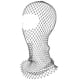 thumbnail image 5 of Black Rhinestone Face Mask for Women Elastic Mesh Design Lightweight Polyester Material One Size Fits All, 5 of 5