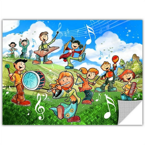 Luis Peres "Music Kids" Removable Wall Art Graphic
