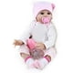 thumbnail image 4 of CHAREX Reborn Baby Dolls Girl - 16 Inches Realistic Soft Vinyl Newborn Baby Doll That Look Real, Best Toy for Kids Ages 3+, 4 of 5
