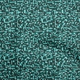 thumbnail image 1 of oneOone Rayon Turquoise Blue Fabric Abstract Sewing Craft Projects Fabric Prints By Yard 56 Inch Wide, 1 of 4