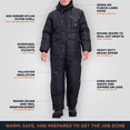 thumbnail image 4 of RefrigiWear Iron-Tuff Insulated Coveralls with Hood - Heavy-Duty Cold Weather Gear for Extreme Conditions, 4 of 7