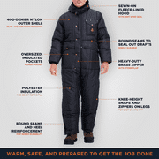 RefrigiWear Mens Iron-Tuff® Coveralls with Hood