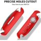 thumbnail image 4 of (2 Pack) Compatible with Apple Watch Case 45mm with Screen Protector, Full Coverage Bubble-Free Cover Defense Edge for iWatch Series 7, 45mm Black/Red, 4 of 5