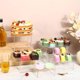 thumbnail image 3 of RimCereal - Juego de 9 soportes acrílicos para tartas que incluye 3 elevadores de exhibición, 3 unidades de torre de cupcakes y 3 bandejas redondas transparentes para postre para bodas, cumpleaños, 3 of 7