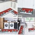 thumbnail image 5 of Snowman Merry Christmas Kitchen Rugs Set Of 2 Non Slip Kitchen Floor Rug and Mat Cushioned Kitchen Runner Rug Standing Area Mat Carpets for Farmhouse Decor 17"x47"+17"x30",Black Edging, 5 of 7