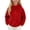 Red, variant on CYRBOKO Girls Fleece Jackets, Zip Up Long Sleeve Thermal Stand Collar Winter Outerwear Purple Size 7-8 T