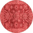 thumbnail image 1 of Ahgly Company Indoor Round Abstract Red Modern Area Rugs, 8' Round, 1 of 4
