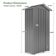 thumbnail image 2 of Villeston 2.7' x 1.8' High Quality Galvanized Iron Sheet, Waterproof Design, with a Solid Lock System, Easy to Assemble and Move,Black, 2 of 8
