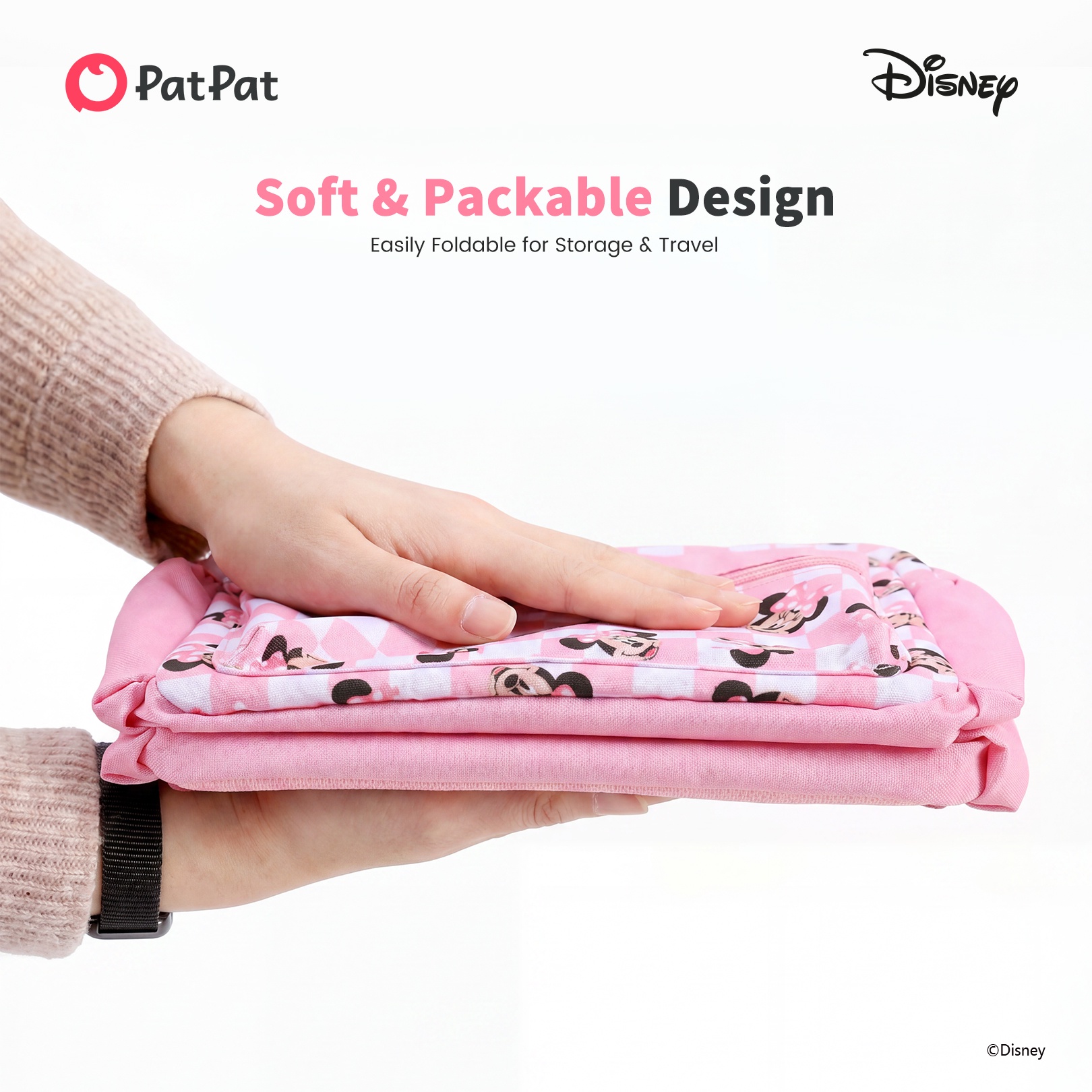 Mochila linda de Minnie Mouse para niñas, resistente al agua, para niños pequeños, rosa, para primaria 8
