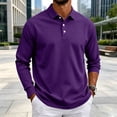 thumbnail image 5 of LWavelet Men's Polo Shirt Long Sleeve Collared Golf Shirts Quick Dry Lightweight 3-Button Performance Work Fishing Athletic Tops, 5 of 6