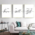 thumbnail image 3 of Bible Verse Wall Art Be Still And Know That I Am God Quotes Wall Decor Scripture Wall Art for Living Room Large Size Christian Wall Decor Religious Wall Decor Posters, 3 of 6