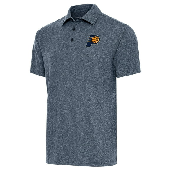 Men's Antigua Heather Navy Indiana Pacers Par Polo
