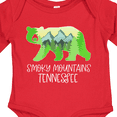 thumbnail image 4 of Inktastic Smoky Mountains, Tennessee Mountains and Bear Shape Boys or Girls Long Sleeve Baby Bodysuit, 4 of 5