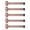 Copper, variant on LEIUOXI 5 Pack Door Stoppers, 5.9 Inch Heavy Duty Stainless Steel with Rubber Tip Bumper, Wall Protection for Soundproofing