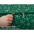 thumbnail image 7 of Covermates Keepsakes Underbed Storage Bag - Carrying Handles, Mesh Interior Pocket - Holiday Storage, Green Snowflake, 7 of 7