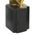 thumbnail image 6 of 4"W, 13"H Gold Porcelain Sitting Thinker People Sculpture, by DecMode (3 Count), 6 of 12