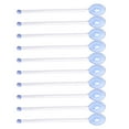 thumbnail image 1 of 10 piezas de varilla mezcladora, cuchara de té, varilla de mango largo, cucharas agitadoras de vidrio transparente para Azul, 1 of 9