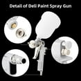 Deli Spray Gun Gravity Feed, 600CC Capacity, with 1.5mm Nozzle