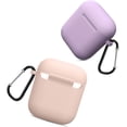 thumbnail image 2 of AirPods Case, Full Protective Silicone AirPods Accessories Cover Compatible with Apple AirPods 2 Wireless and Wired Charging Case(Front LED Visible) 2 Pack, 2 of 7