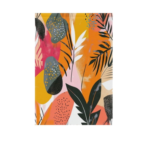 Vibrant Colors Abstract Shapes Garden Flag Double Sided Outdoor Banners Yard Flags for Garden Home Holiday Decorations