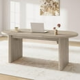 thumbnail image 2 of 70.8-Inch Executive Desk, Large Office Computer Desk with Double Pedestal, Modern Simple Workstations Writing Table Conference Table Business Furniture for Home Office, 2 of 7