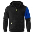 thumbnail image 4 of Uikmnh Men's Sweatshirts, Cozy ’s Hoodie Sweatshirt Casual Half Zip Hooded Sweatshirt for Autumn and Winter Slouchy Fit Soft Interior Streetwear Style, Hoodies for Men,M, 4 of 4