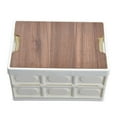 thumbnail image 3 of Cajón utilitario apilable de plástico, caja de almacenamiento apilable plegable de gran capacidad de 30 l L Caja de almacenamiento plegable Rendimiento lleno de energía, 3 of 8