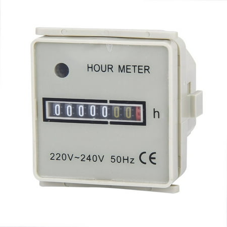 

HOMEMAXS AC 220-240V 7-digit Display Electromechanical Electronic Timer Hour Meter Counter