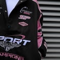 thumbnail image 2 of Bebetter Veste de Course Vintage à Imprimé Poudre Barbie Veste de Pilote Vêtements de Rue Y2k, 2 of 5