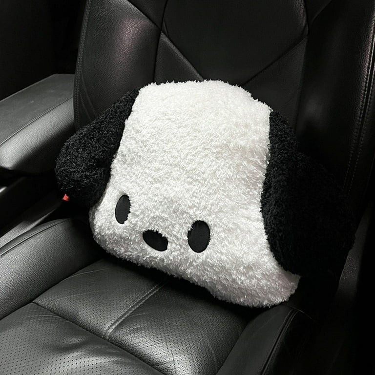 Chicmine Car Headrest Pillow Plush Ergonomic Soft Comfortable Good  Resilience Lumbar Support All-season Cute Cartoon Dog Auto Neck Pillow Seat  Cover for Driver 