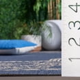 thumbnail image 4 of SAFAVIEH Courtyard Claire Rooster Indoor/Outdoor Area Rug, 4' x 5'7", Blue/Natural, 4 of 10