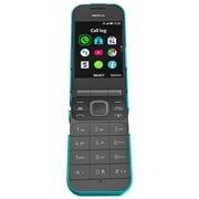 Case for Nokia 2720 V Flip Phone, Nakedcellphone [Teal Mint Cyan] Protective Snap-On Hard Shell Cover [Grid Texture] for Verizon TA-1295, 2720V