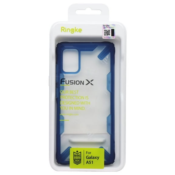 Ringke Fusion X Series Case for Samsung Galaxy A51 5G - Clear/Space Blue