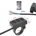thumbnail image 2 of 2X Botón Control del Interruptor la Bicicleta Eléctrica Botón Interruptores del Medidor Dividido del Montaje del Manillar para Accesorios Bicicleta Eléctrica con Medidor LCD, 2 of 7